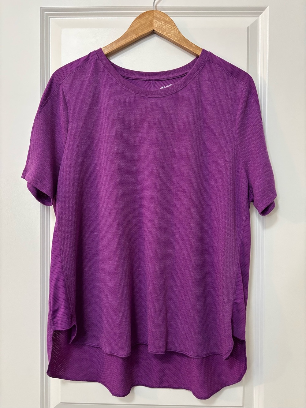 Avia Purple Short-Sleeve Athletic Top, Size XL